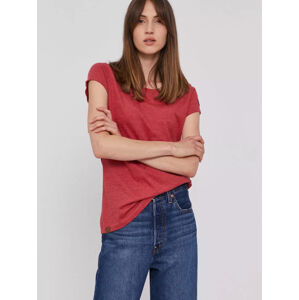 Pepe Jeans dámské červené tričko RAGY - L (274)